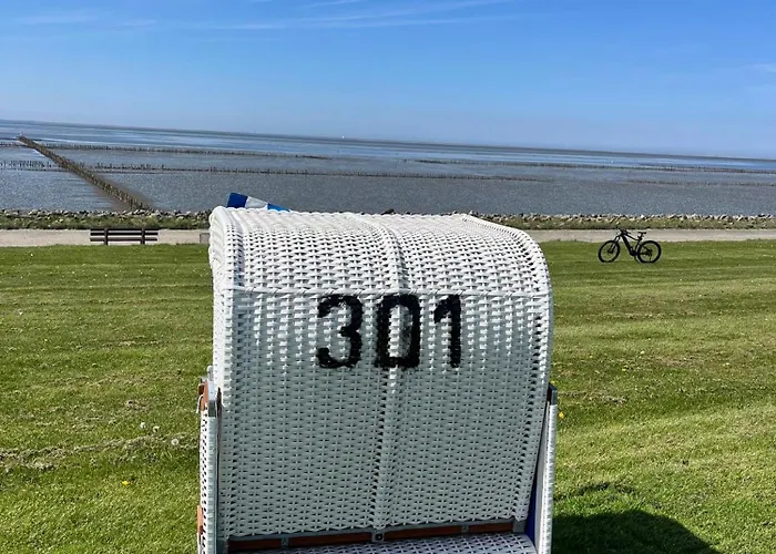 Fewo Schroeder - Bude 63A - Mit Strandkorb Am Meer - Inklusive Bettwaesche Und Handtuecher